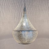 HANGING LAMP BLL FLSK BRASS SILVER PLATED 30 - HANGING LAMPS